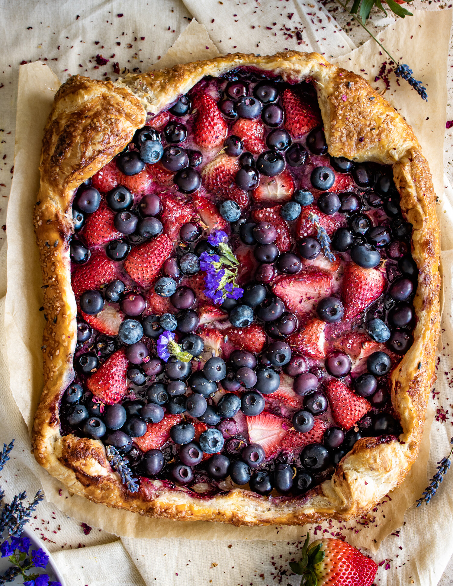 Puff Pastry Berry Galette recipe by Inspired With a Twist