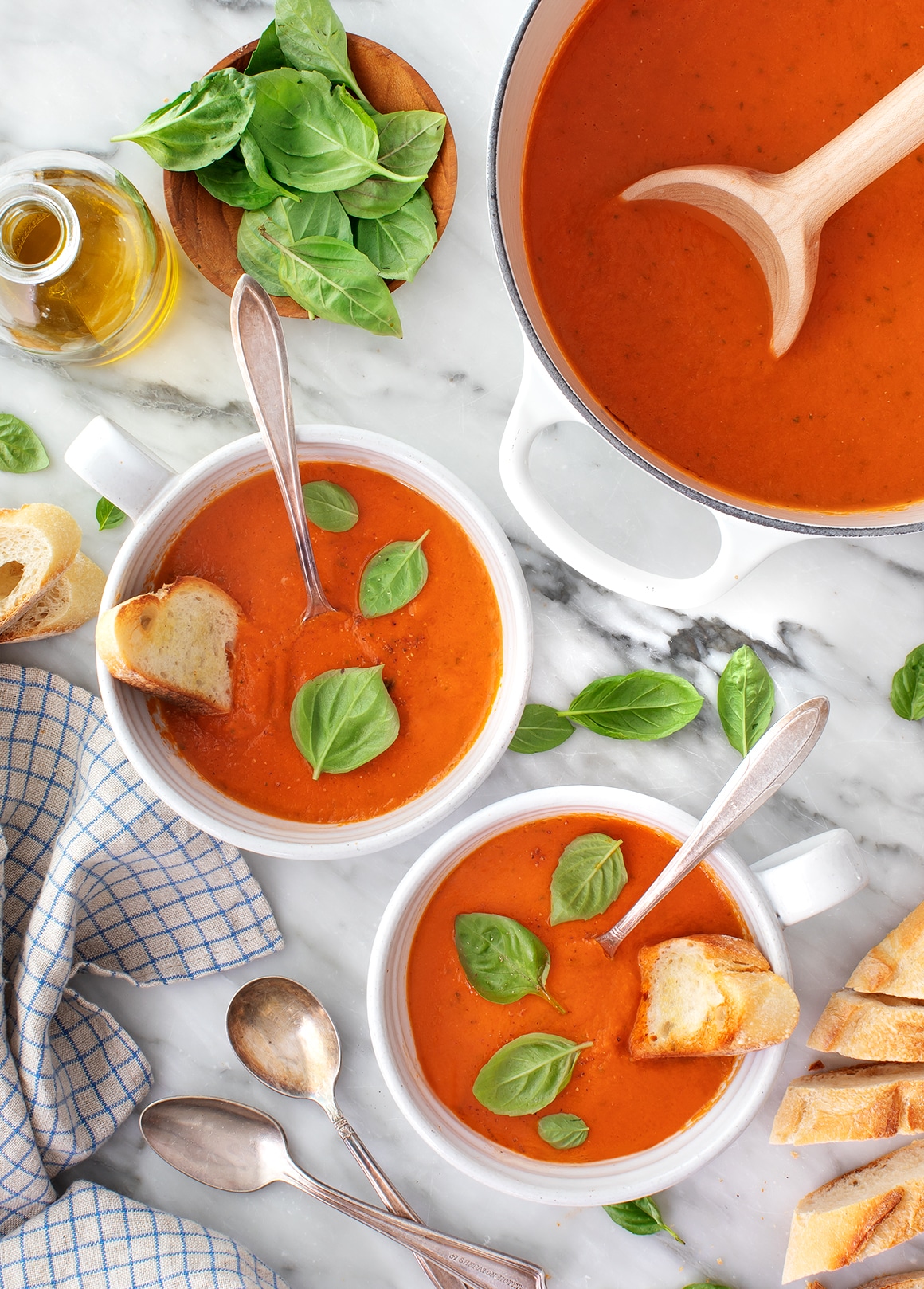 Tomato Basil Soup by Love & Lemons | Fall-Inspired Menu Plan